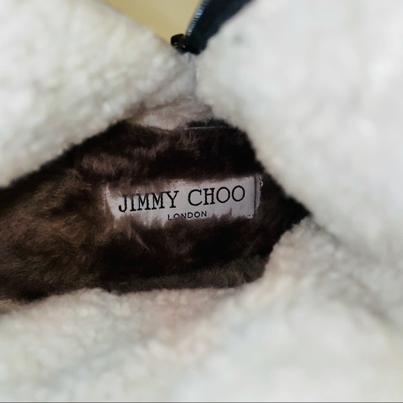 NEW JIMMY CHOO Bei Ankle Leather Combat Boots - Picture 16 of 16